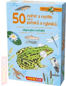 Mindok HRA kvízová Expedice Příroda: 50 zvířat a rostlin potoků naučná