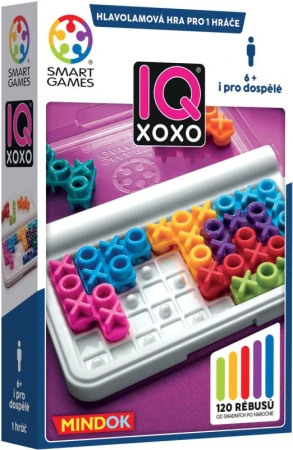 Mindok HRA logická SMART IQ XOXO hlavolamy (společenská hra)