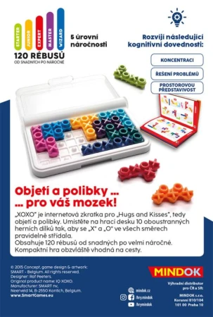 Mindok HRA logická SMART IQ XOXO hlavolamy (společenská hra)