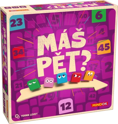 Mindok HRA Máš pět ? (společenská hra)
