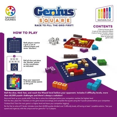 Mindok HRA Smart Genius square logická (společenská hra)