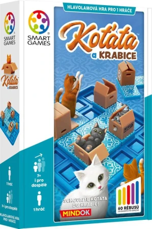 Mindok HRA Smart Koťata a krabice 60 rébusů hlavolamy Mindok HRA Smart Koťata a krabice 60 rébusů hlavolamy