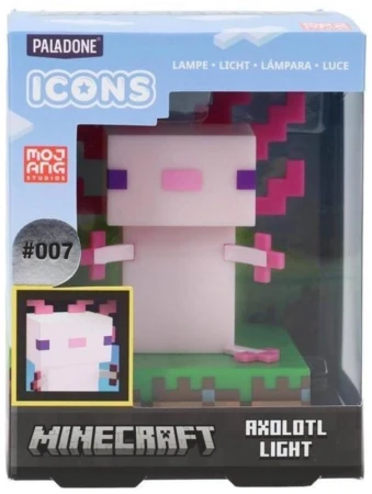 Minecraft Axelot dětská dekorativní LED lampa na baterie Světlo
