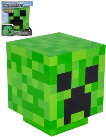 Minecraft Creeper halloweenská dekoratívna lampa na batérie Svetlo Zvuk Minecraft Creeper halloweenská dekoratívna lampa na batérie Svetlo Zvuk