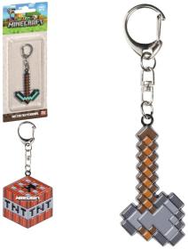 Minecraft kovový přívěšek na klíče dětská klíčenka 6 druhů Minecraft kovový přívěšek na klíče dětská klíčenka 6 druhů