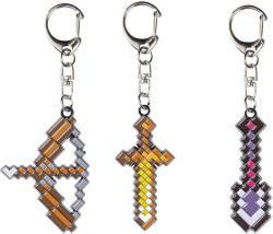 Minecraft kovový přívěšek na klíče dětská klíčenka 6 druhů