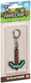 Minecraft kovový přívěšek na klíče dětská klíčenka 6 druhů