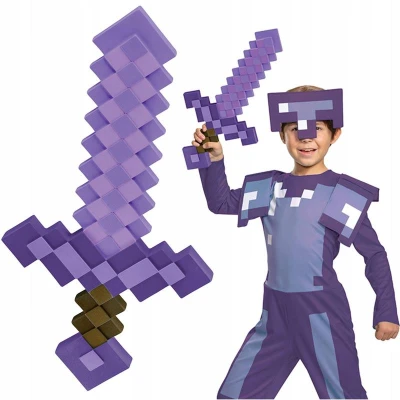 Minecraft meč fialový kouzelný 51cm replika zbraně plast