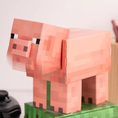 Minecraft pokladnička prasátko kreativní set výroba kasičky karton