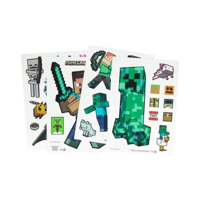 Minecraft samolepky na sklo sada