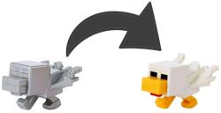 MINECRAFT Těžba set mini figurka s pískem různé druhy s překvapením