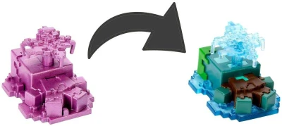 MINECRAFT Těžba set mini figurka s pískem různé druhy s překvapením
