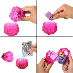 MINECRAFT Těžba set mini figurka s pískem různé druhy s překvapením