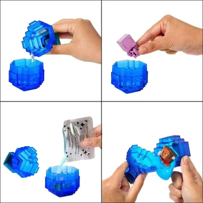 MINECRAFT Těžba set mini figurka s pískem různé druhy s překvapením