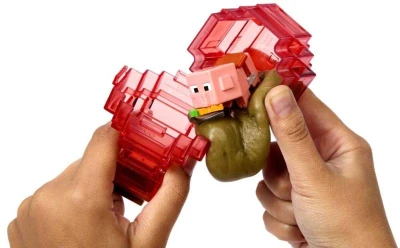 MINECRAFT Těžba set mini figurka s pískem různé druhy s překvapením