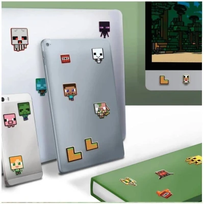 Minecraft vinylové nálepky 3D efekt