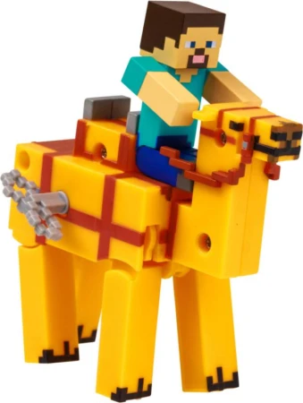 MINECRAFT Zvířátko natahovací set s postavičkou na klíček 4 druhy