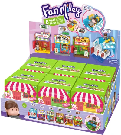 Mini tematický herní svět k sestavení plastová skládačka 6 druhů