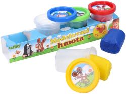 Modelína 50g Krtek (Krteček) dětská modelovací hmota v kelímku set 4ks