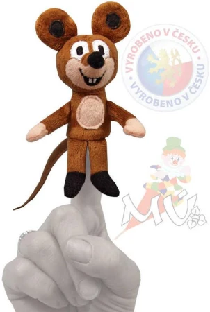 Moravská ústředna Maňásek prstový Myška 8 cm Moravská ústředna Maňásek prstový Myška 8 cm