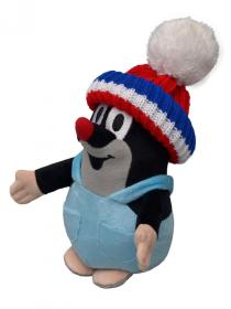 Moravská ústredna MORAVSKÁ ÚSTREDNA Krtek 20 cm, kalhotky, kulich červený-trikolora, plyšová hračka