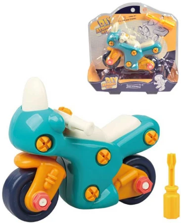 Motorka barevná na šroubování 16cm set s nástrojem k sestavení plast Motorka barevná na šroubování 16cm set s nástrojem k sestavení plast