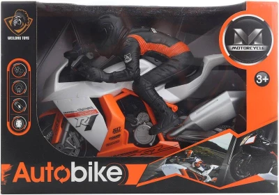 Motorka s jezdcem jezdící herní plastový set na baterie Světlo Zvuk Motorka s jezdcem jezdící herní plastový set na baterie Světlo Zvuk