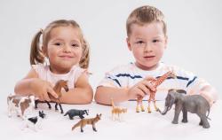 Motýl tropický Morpho Helena 7cm zvířátko plastová figurka Zooted