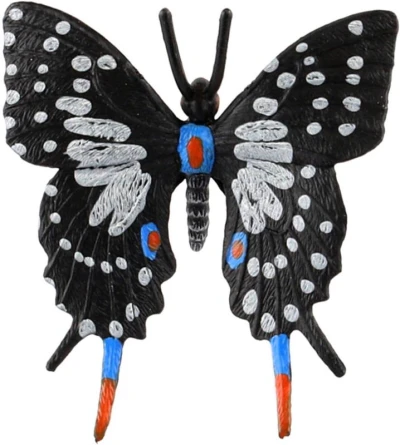 Motýl tropický Papilio / Otakárek černo-šedivý 6cm zvířátko plastová figurka Zooted Motýl tropický Papilio / Otakárek černo-šedivý 6cm zvířátko plastová figurka Zooted