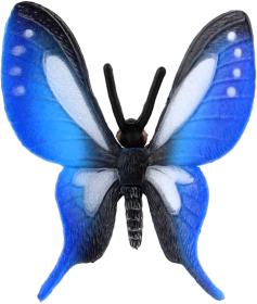 Motýl tropický Papilio / Otakárek modrý 5cm zvířátko plastová figurka Zooted