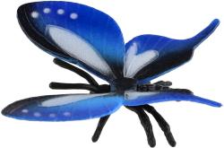 Motýl tropický Papilio / Otakárek modrý 5cm zvířátko plastová figurka Zooted