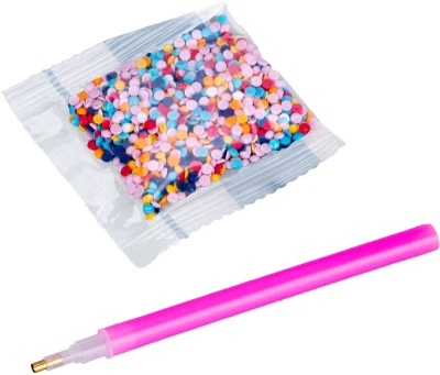 Mozaika diamantová lepení kamínků Unicorn v rámečku kreativní set 4 barvy