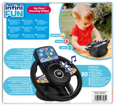 Můj první baby volant s dotykovou obrazovkou na baterie plast Zvuk