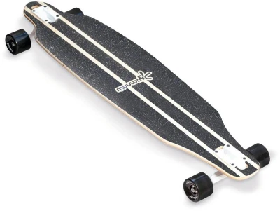 MUUWMI Longboard ABEC 7 WOOD skateboard s grafikou