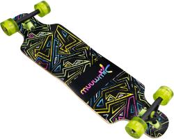 Muuwmi Longboard Compact ABEC 7 Neon se svítícími kolečky