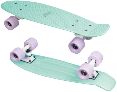 MUUWMI NoRules Skateboard ABEC 5 FUN mátovo-fialový MUUWMI NoRules Skateboard ABEC 5 FUN mátovo-fialový
