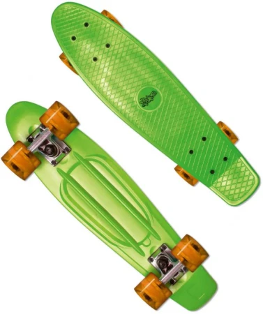 MUUWMI NoRules Skateboard ABEC 5 FUN zeleno-oranžový MUUWMI NoRules Skateboard ABEC 5 FUN zeleno-oranžový