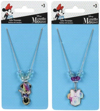 Náhrdelník dětský s přívěskem myška Minnie Mouse kovový