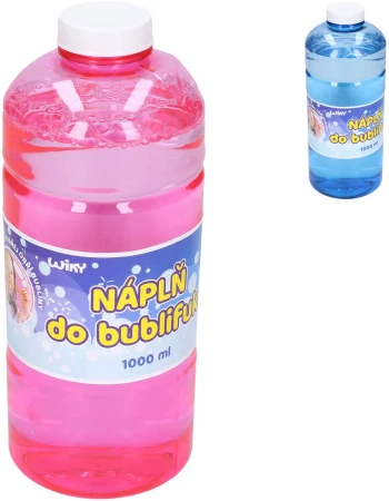 Náplň náhradní do bublifuku 1 litr plastová láhev 2 barvy Náplň náhradní do bublifuku 1 litr plastová láhev 2 barvy