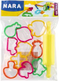 NARA Tvořítka / vykrajovátka set s válečkem na modelínu 11ks