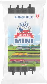 Naše železnice mini kolej rovná set 4ks doplněk k vláčkodráze