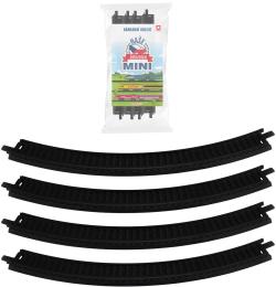 Naše železnice mini kolej zahnutá set 4ks oblouk doplněk k vláčkodráze