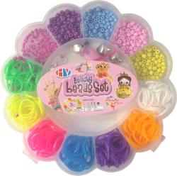 Navlékací korálky + gumičky kreativní set výroba dětské bižuterie květina Navlékací korálky + gumičky kreativní set výroba dětské bižuterie květina
