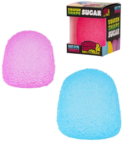 Neon squeeze sugar mačkací strečová cukrová homole antistresová