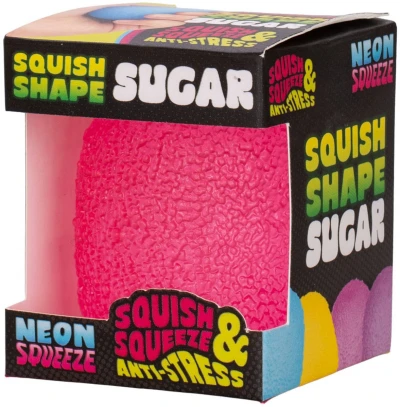 Neon squeeze sugar mačkací strečová cukrová homole antistresová