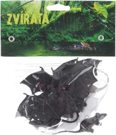 Netopýři a krysy plastová zvířátka 5-11cm set 10ks v sáčku Netopýři a krysy plastová zvířátka 5-11cm set 10ks v sáčku