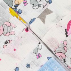 New Baby Bavlněné pleny s potiskem 60x80 cm STANDARD 10 ks