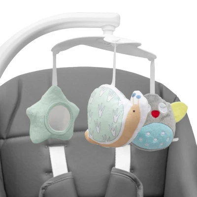 New Baby Dětská jídelní židlička 2v1 SMART grey