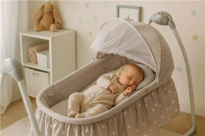 NEW BABY Dětská kolébka Swingy s melodiemi a časovačem