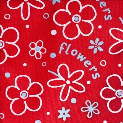NEW BABY Dětský kočárek pro panenky 2v1 Monika červený POUZE Flowers - Růžová (VÝPRODEJ)